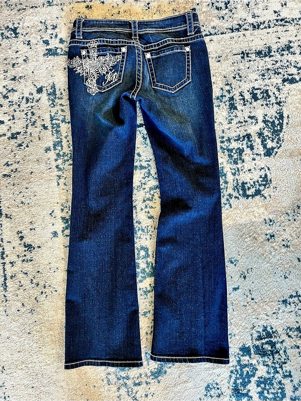 Harley Davidson Bootcut Jeans in Blue Size 6